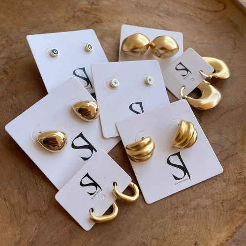 עגילי לולה זהב