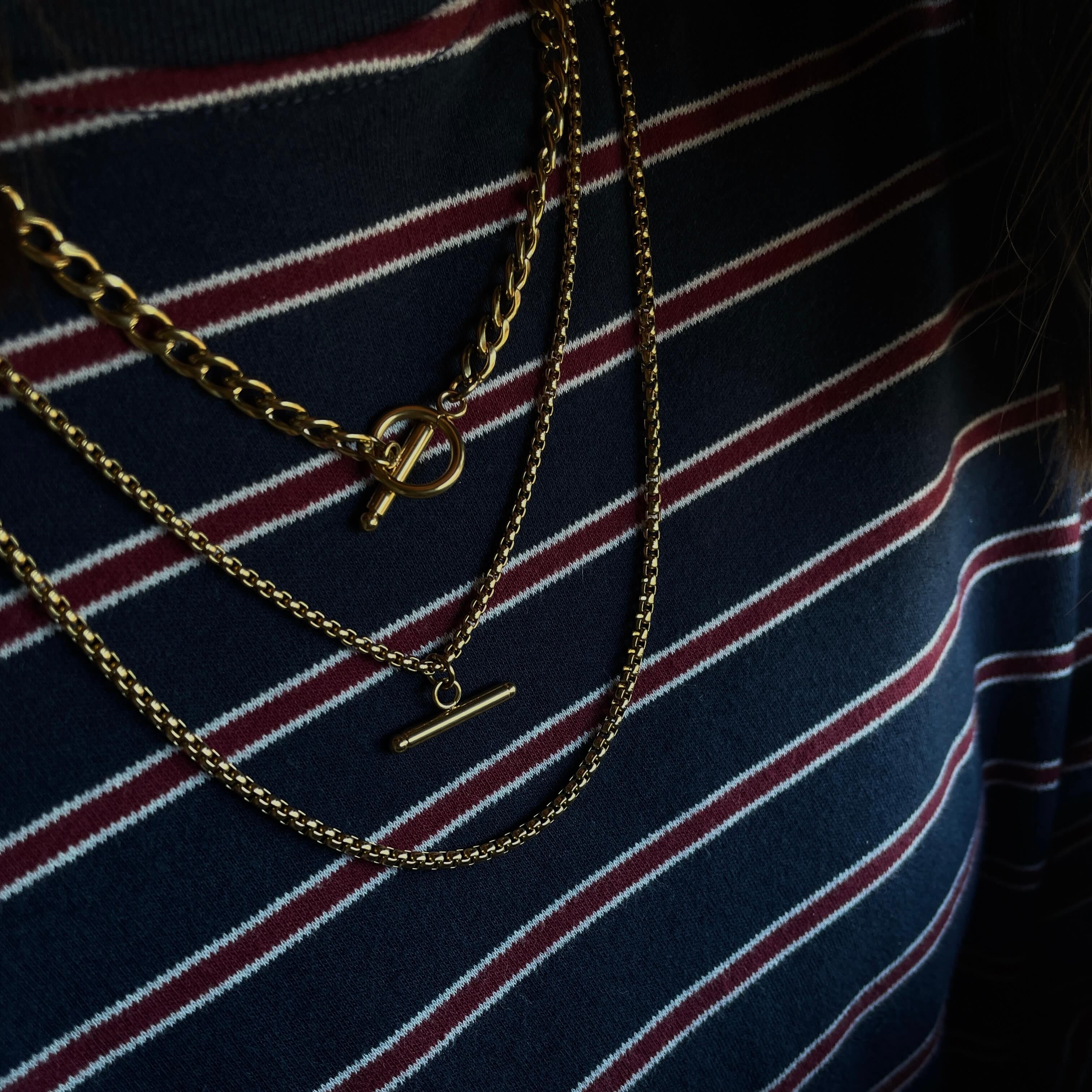 סט שרשראות גורמט זהב