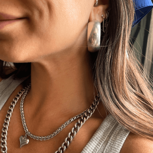 עגילי ליבי - SAPIRZ Jewelry