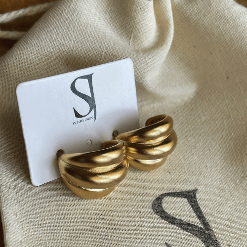 עגילי לולה זהב - SAPIRZ Jewelry