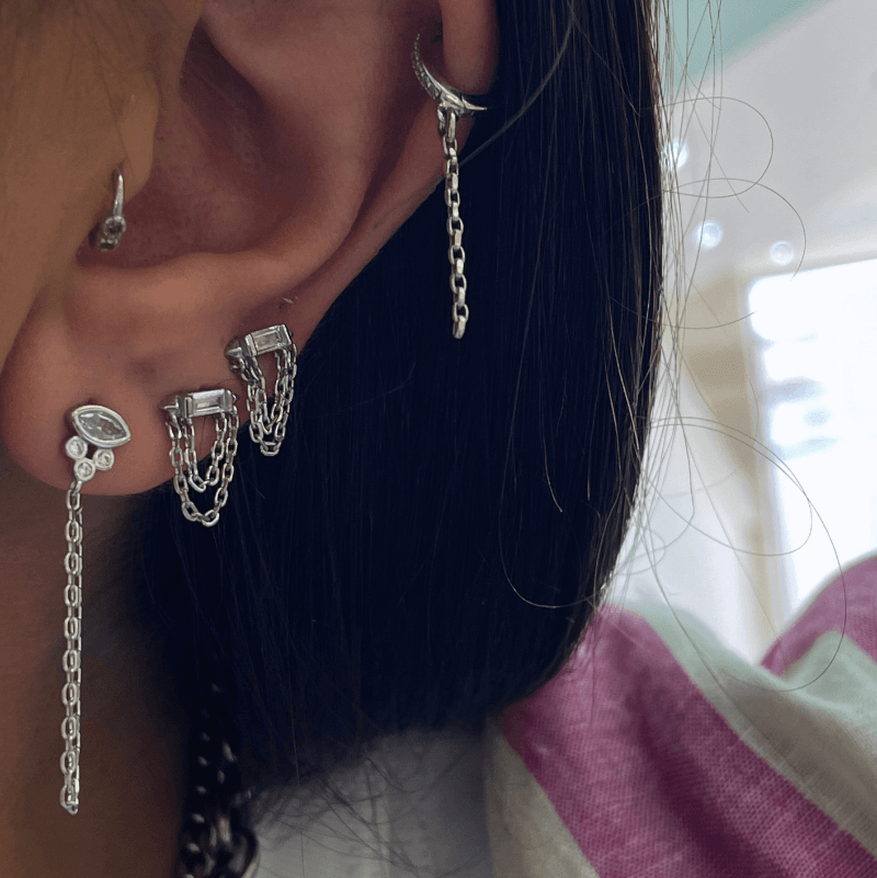 עגילי מדי - SAPIRZ Jewelry