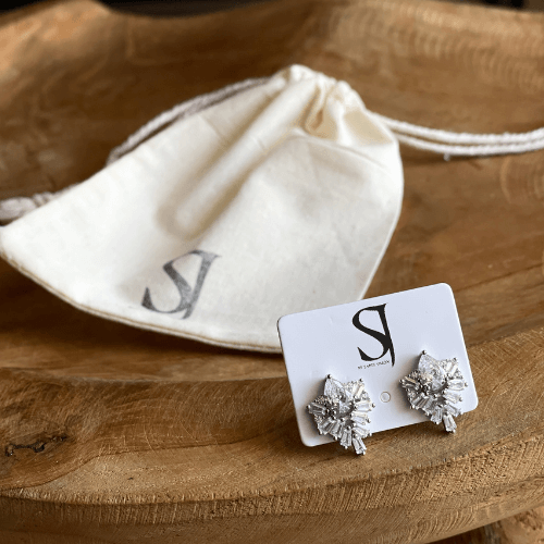 עגילי סהרה כסף - SAPIRZ Jewelry