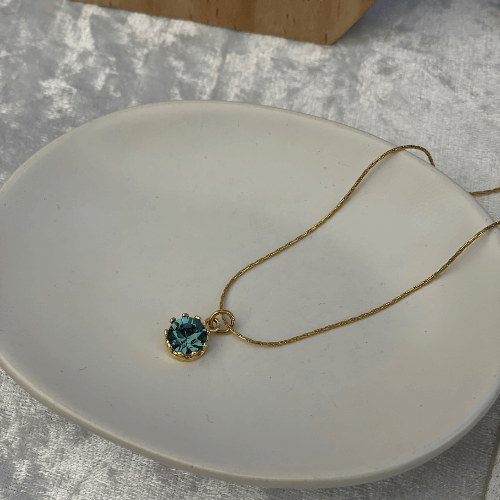 שרשרת אקווה סברובסקי - SAPIRZ Jewelry