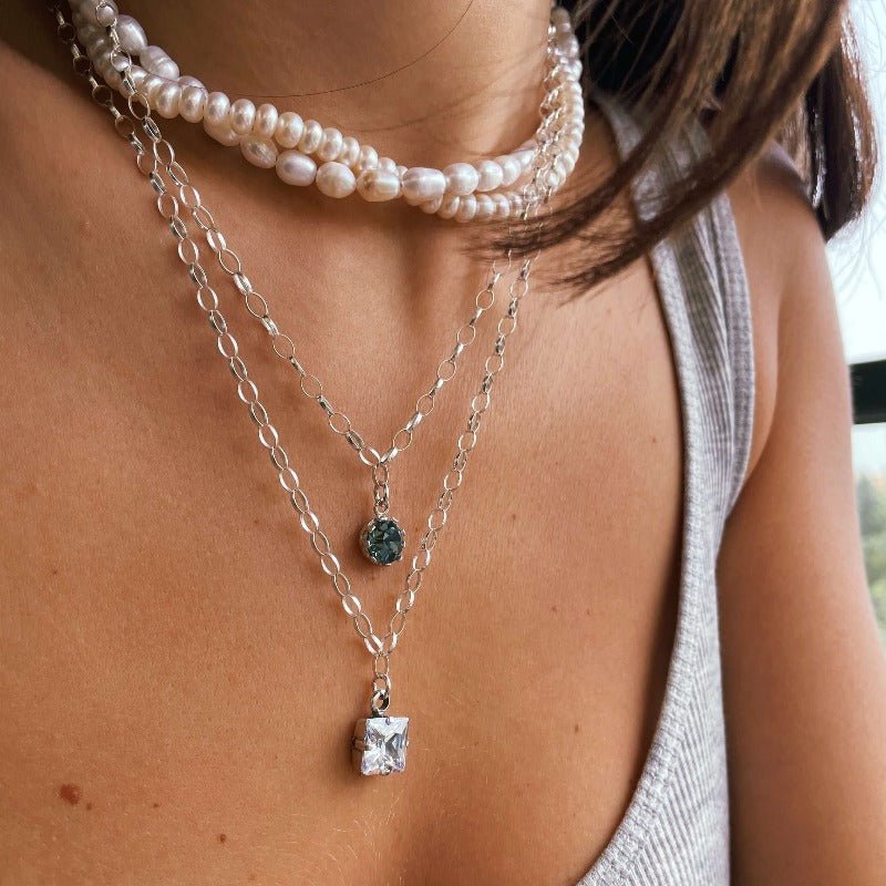 שרשרת פנינים כפולה - SAPIRZ Jewelry