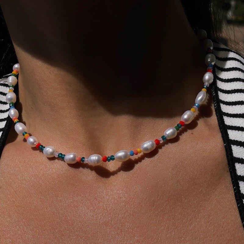 שרשרת פנינים קשת - SAPIRZ Jewelry