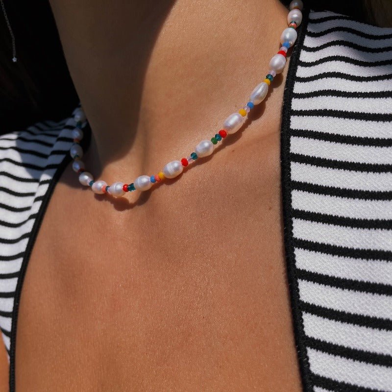 שרשרת פנינים קשת - SAPIRZ Jewelry