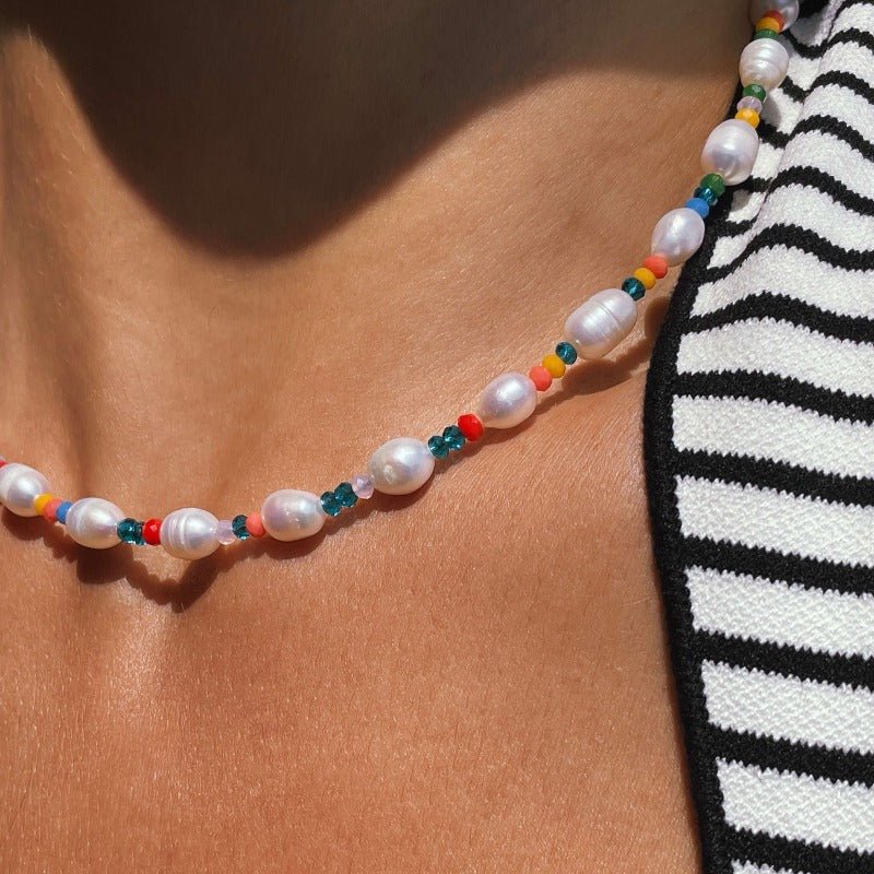 שרשרת פנינים קשת - SAPIRZ Jewelry