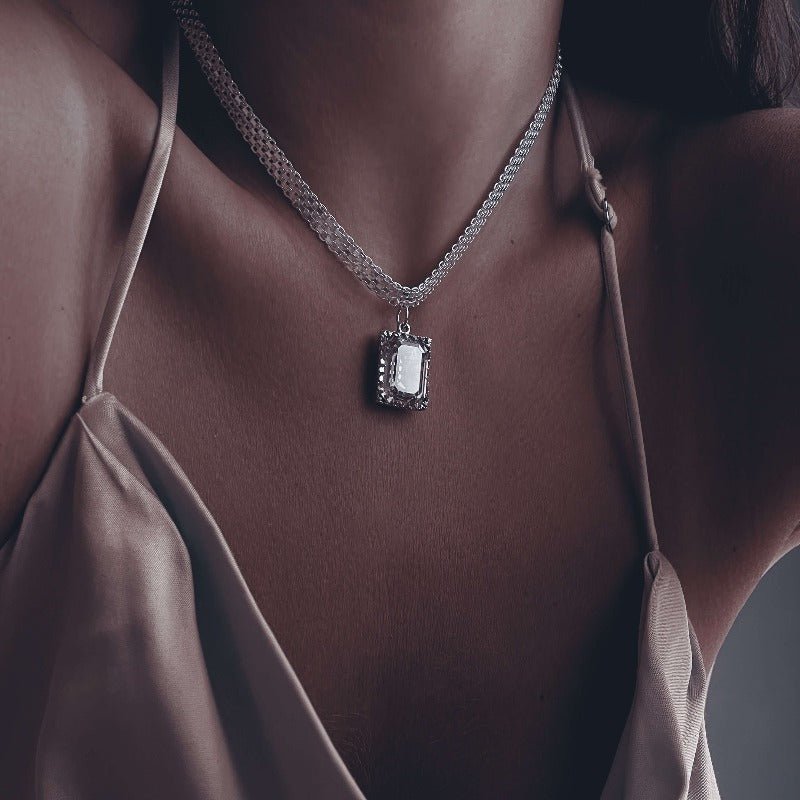 שרשרת פרום סברובסקי - SAPIRZ Jewelry