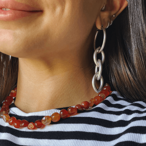 שרשרת קרנליאן - SAPIRZ Jewelry