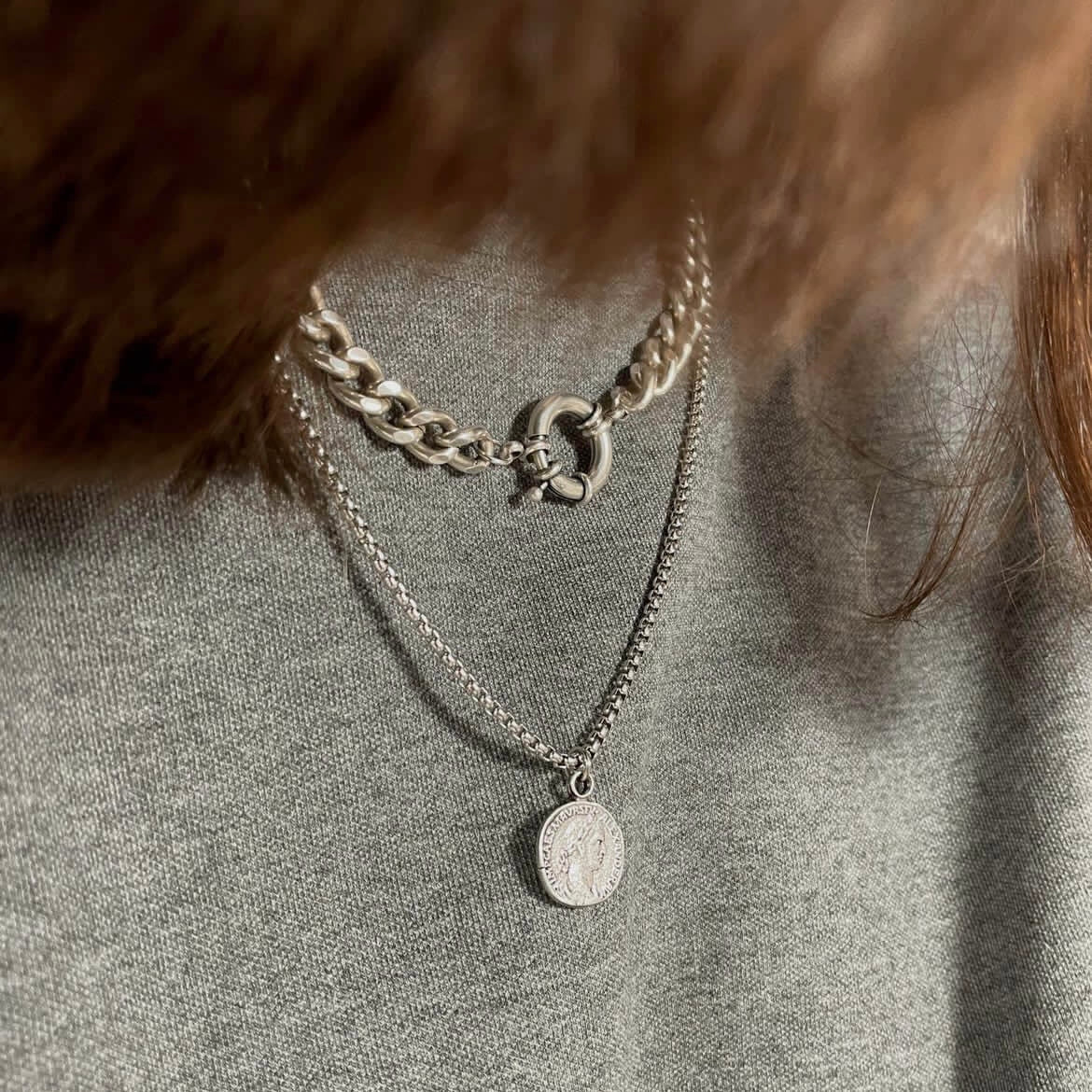 שרשרת מטבע אוליבר - SAPIRZ Jewelry