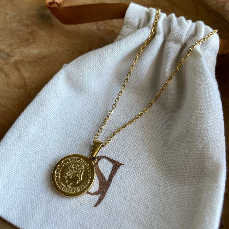 שרשרת מטבע וינטג' - SAPIRZ Jewelry