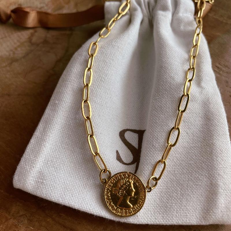 שרשרת מטבע חוליות - SAPIRZ Jewelry