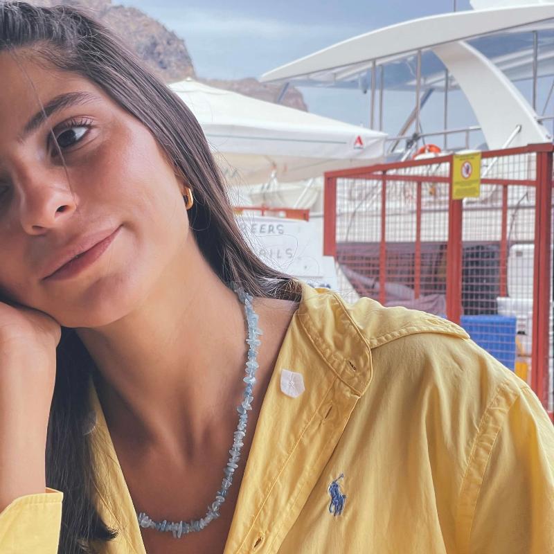 שרשרת חרוזים אקווה מרין - SAPIRZ Jewelry