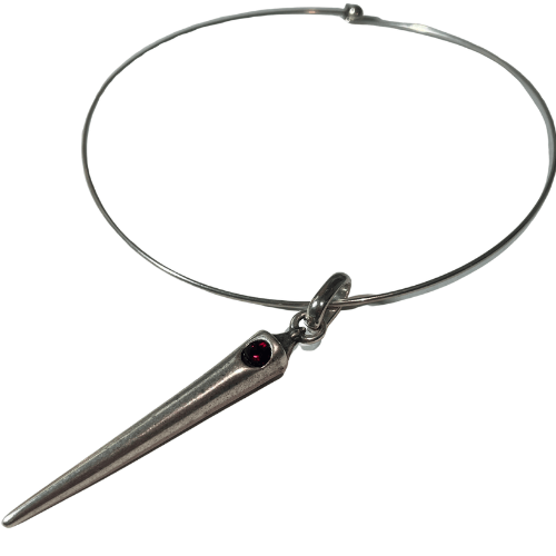 שרשרת ספייק בורדו - SAPIRZ Jewelry