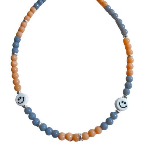 שרשרת סמיילי פסטל - SAPIRZ Jewelry