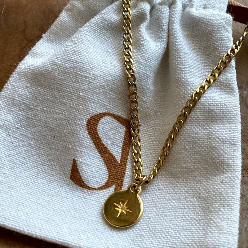 שרשרת כוכב הצפון זהב - SAPIRZ Jewelry