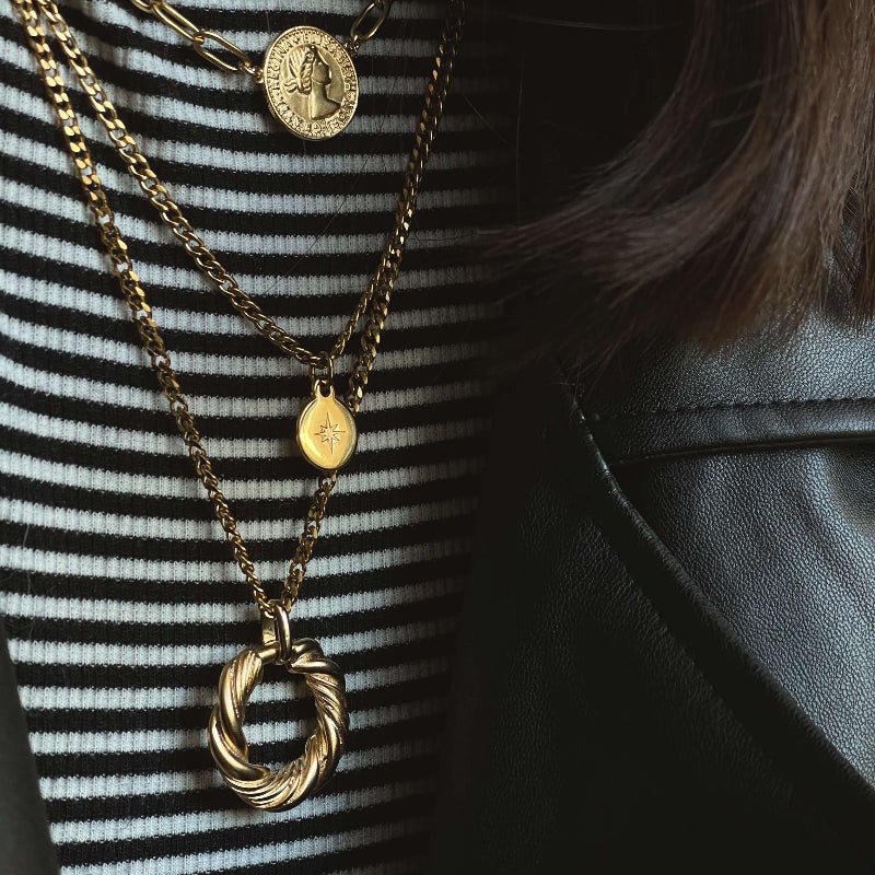 שרשרת כוכב הצפון זהב - SAPIRZ Jewelry