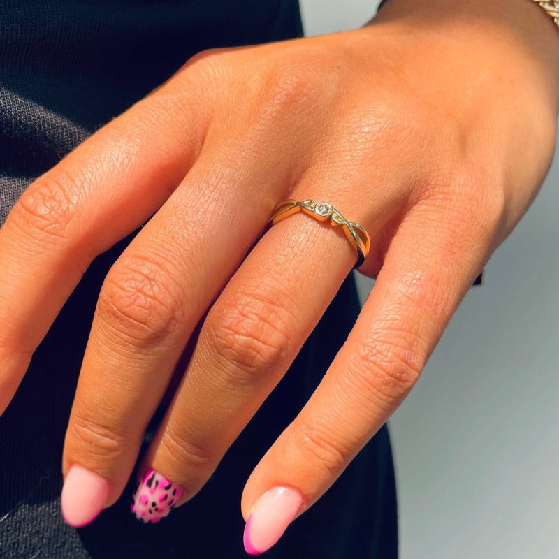 טבעת יהלום זהב וינטג׳ - SAPIRZ Jewelry