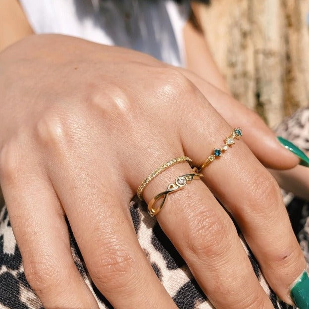 טבעת יהלומים זהב צהוב - SAPIRZ Jewelry