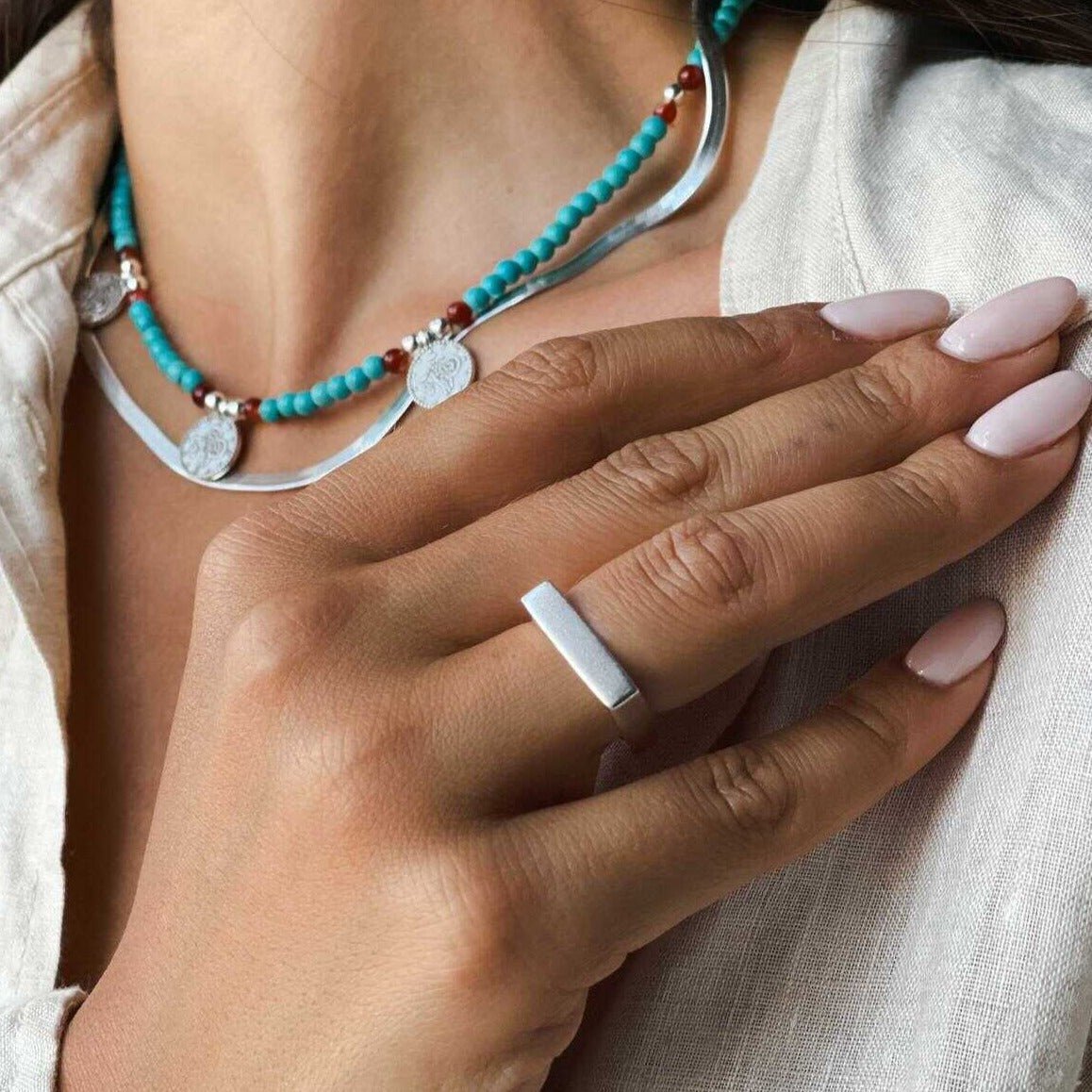 טבעת ריבוע - SAPIRZ Jewelry