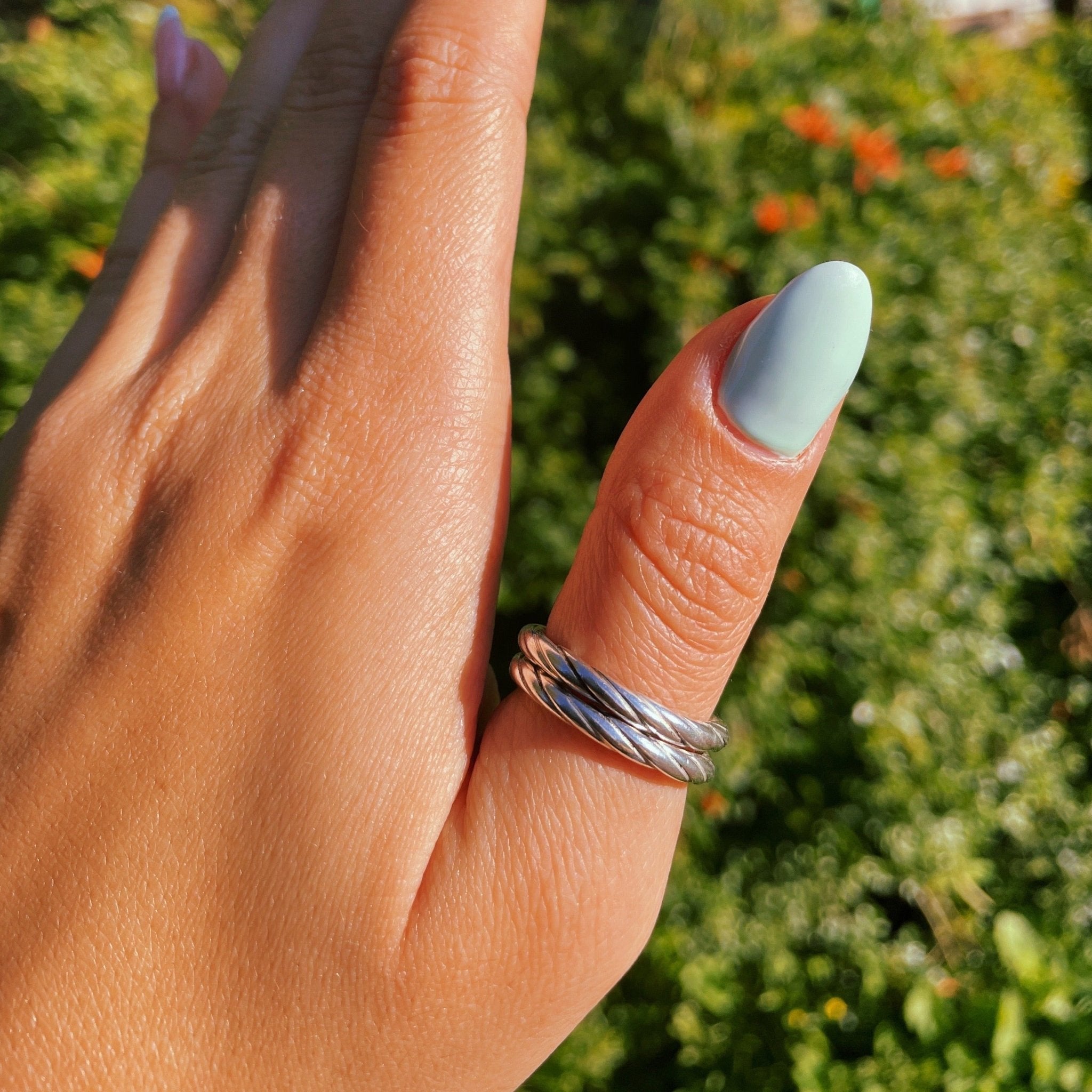 טבעת ספירלה כפולה - SAPIRZ Jewelry