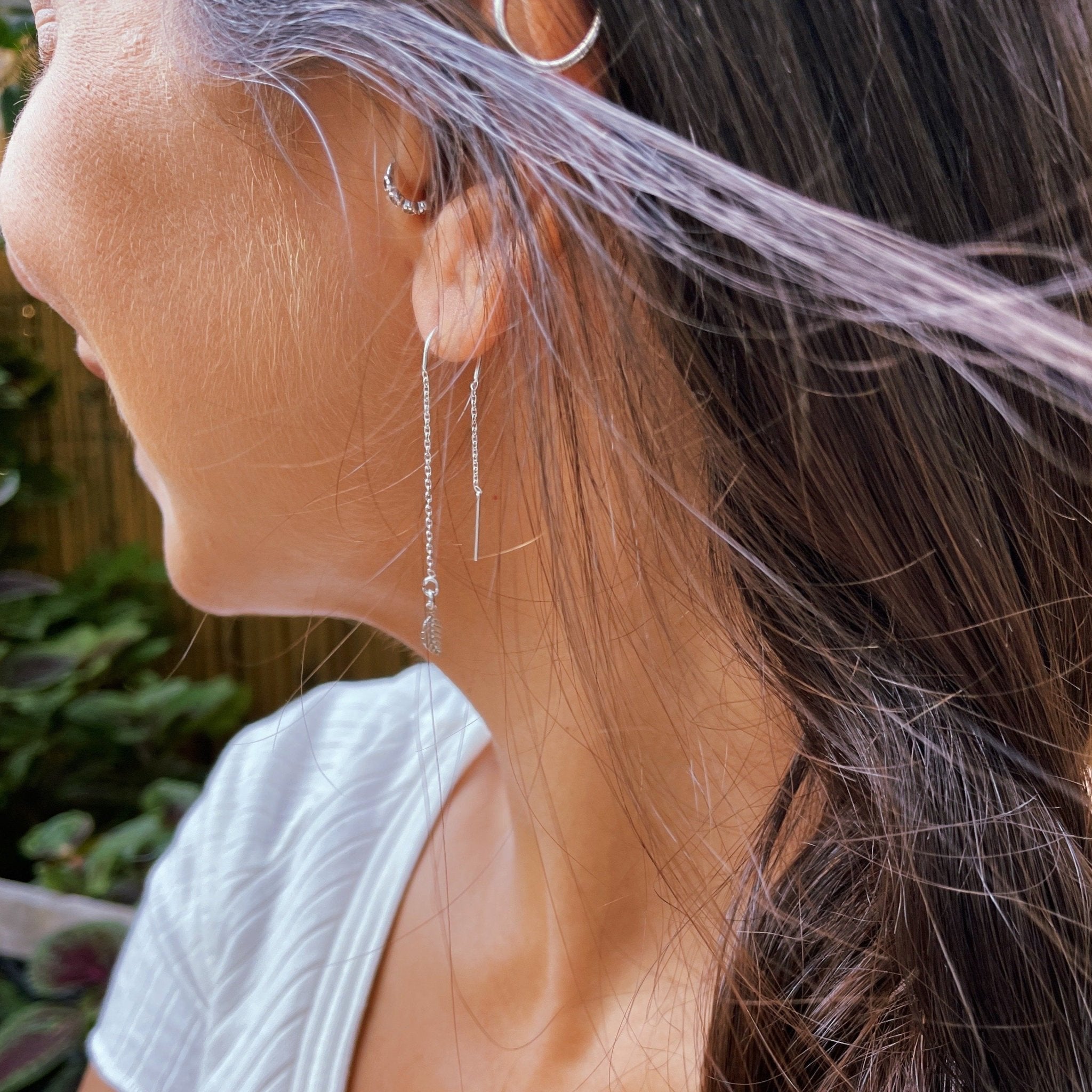 עגיל עלה - SAPIRZ Jewelry