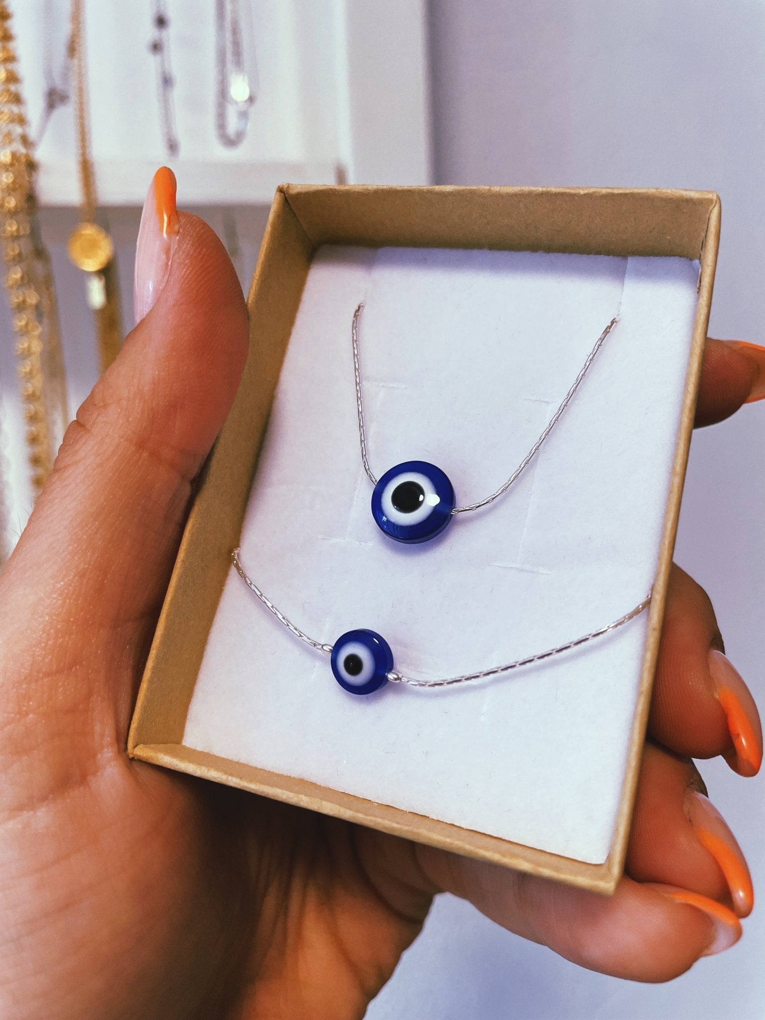 צמיד עין טורקית כחולה - SAPIRZ Jewelry