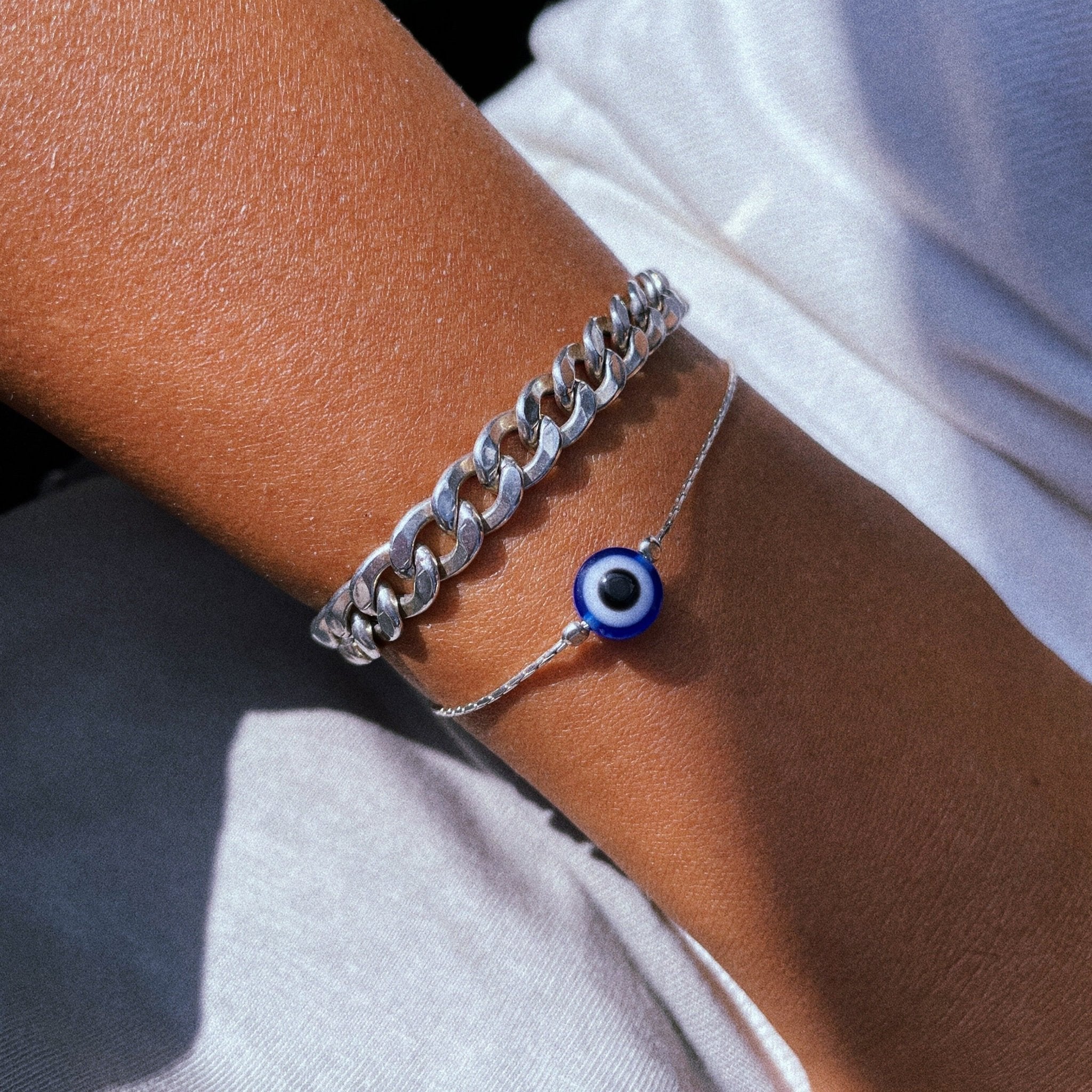 צמיד עין טורקית כחולה - SAPIRZ Jewelry