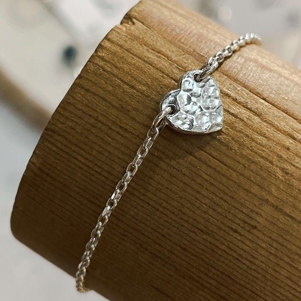 צמיד לב מרוקע - SAPIRZ Jewelry