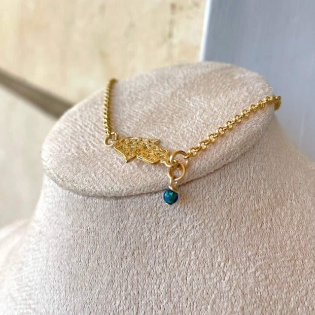 צמיד חמסה זהב גרין - SAPIRZ Jewelry