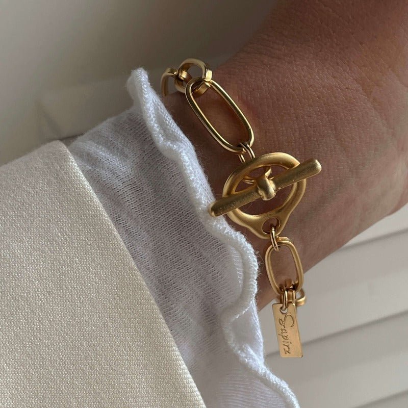 צמיד רונלי זהב - SAPIRZ Jewelry