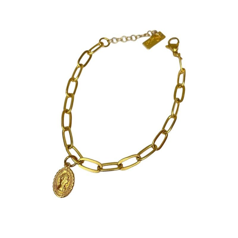 צמיד חוליות מטבע - SAPIRZ Jewelry