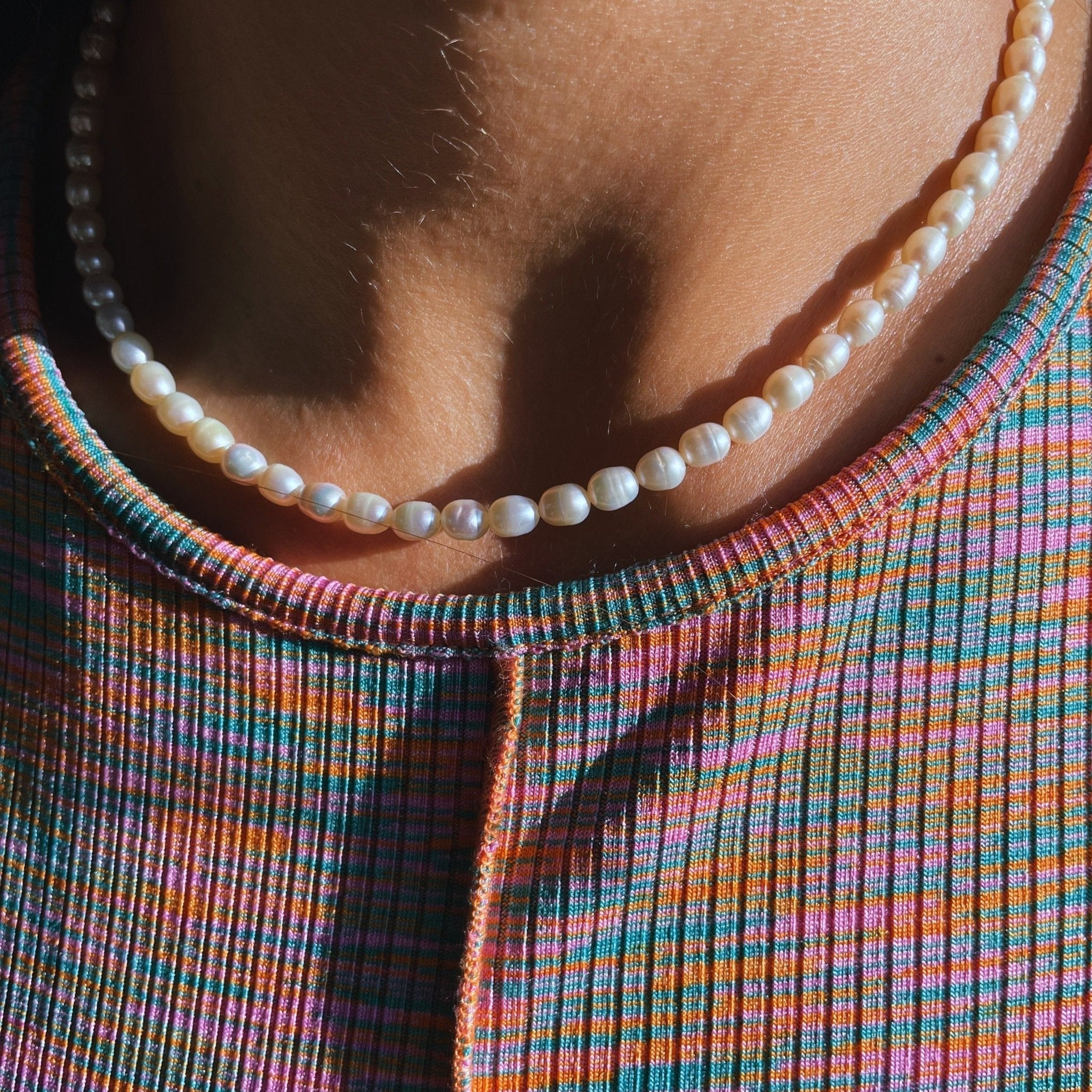 שרשרת פנינים טופז - SAPIRZ Jewelry