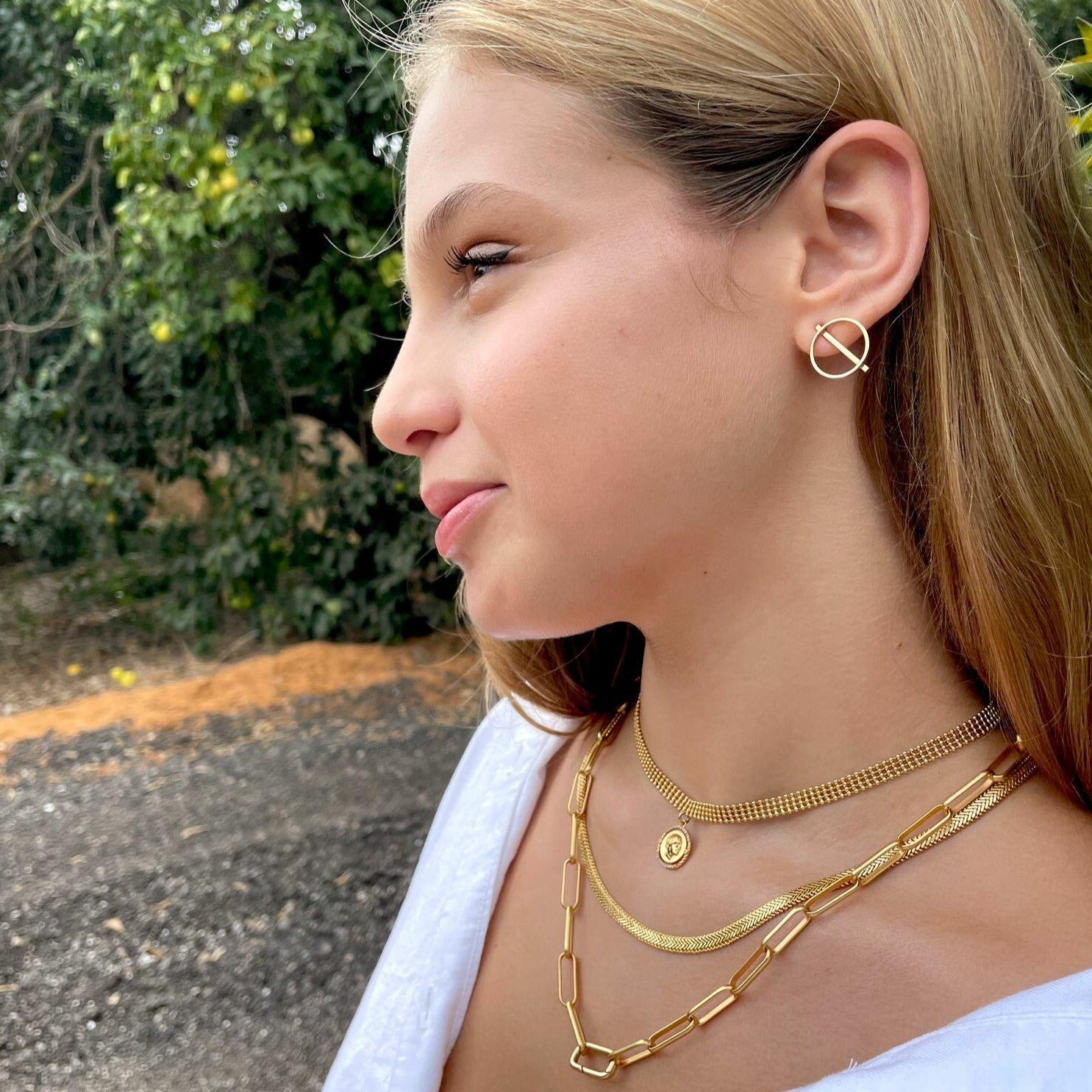 שרשרת מטבע וינטג זהב - SAPIRZ Jewelry