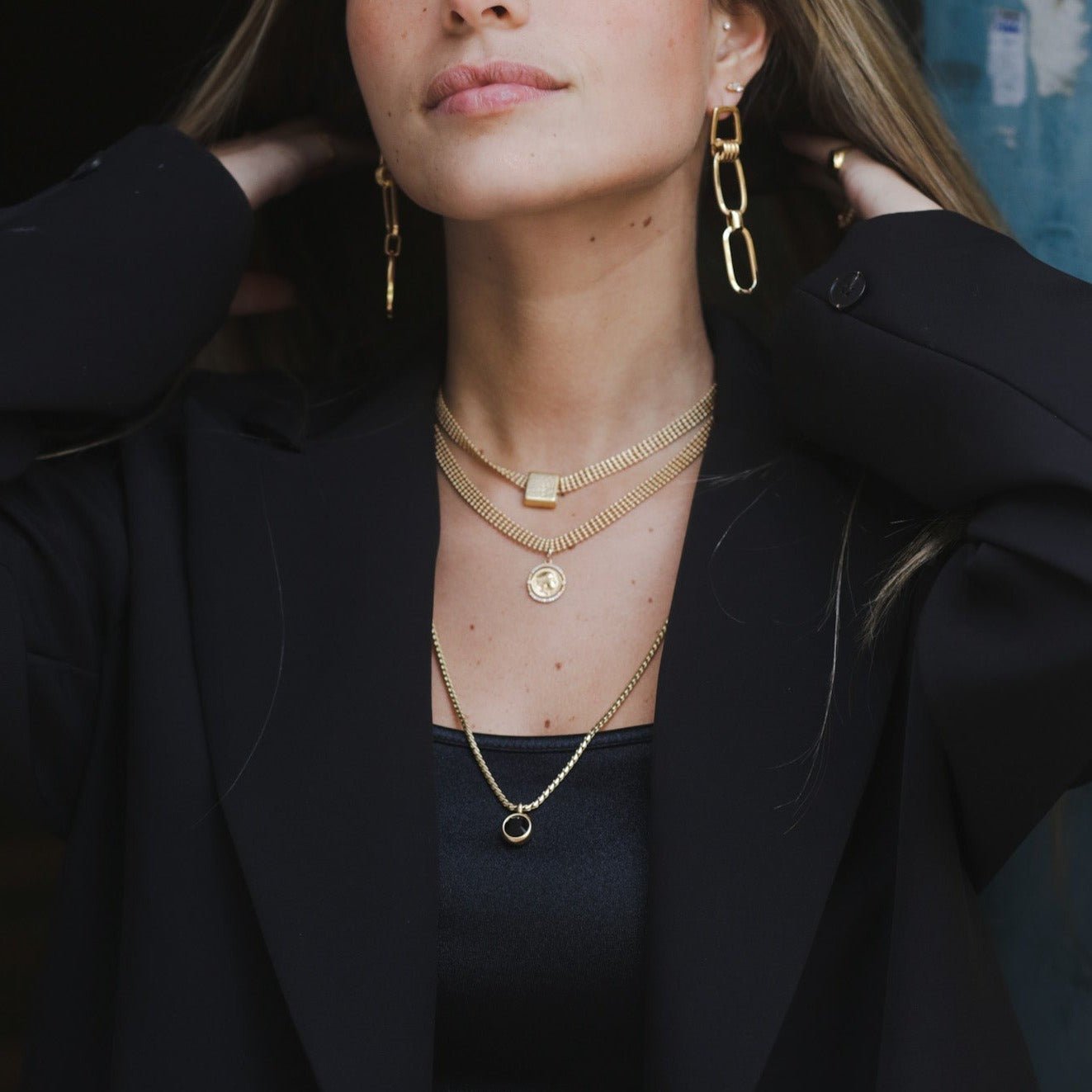 שרשרת מטבע וינטג זהב - SAPIRZ Jewelry