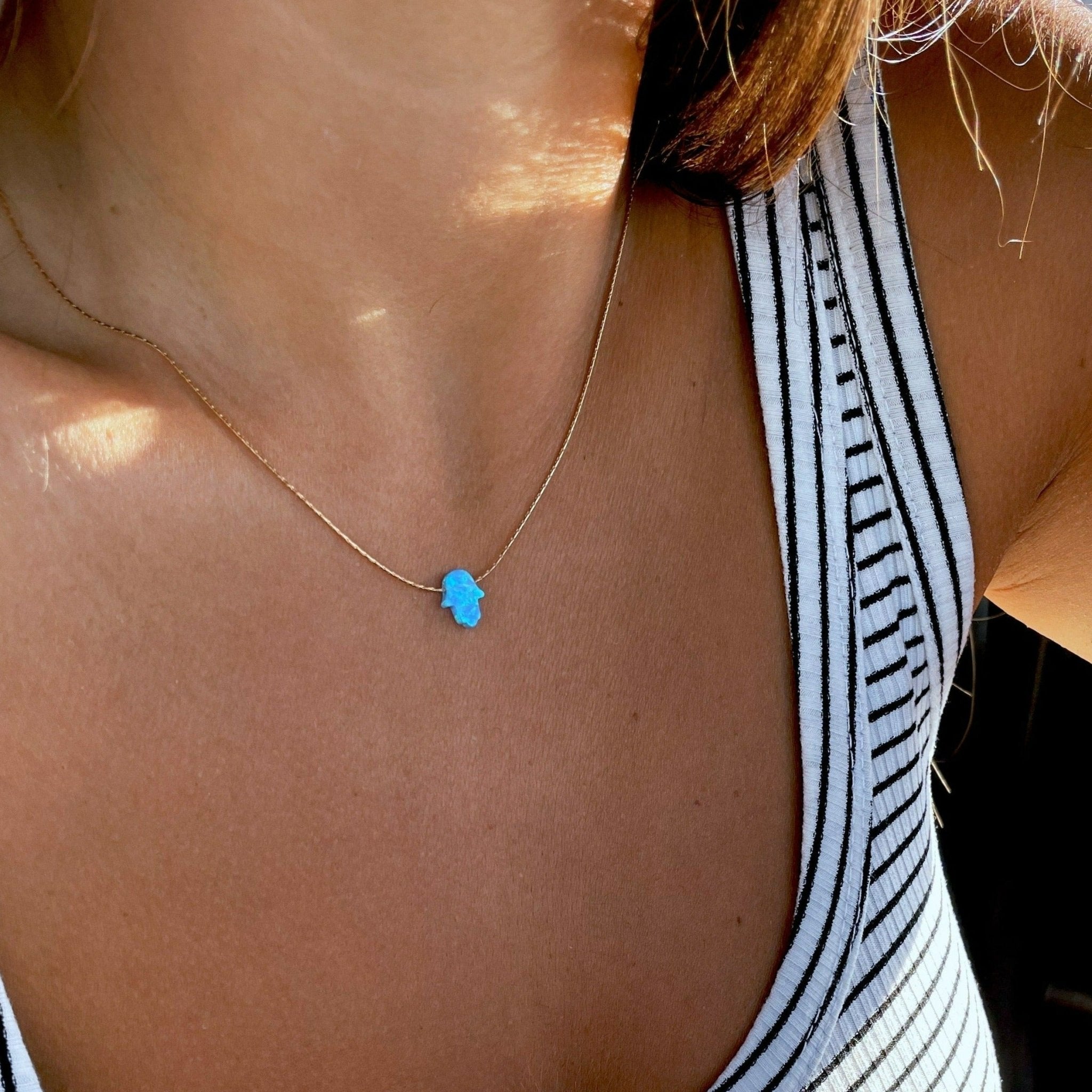 שרשרת חמסה אופל - SAPIRZ Jewelry