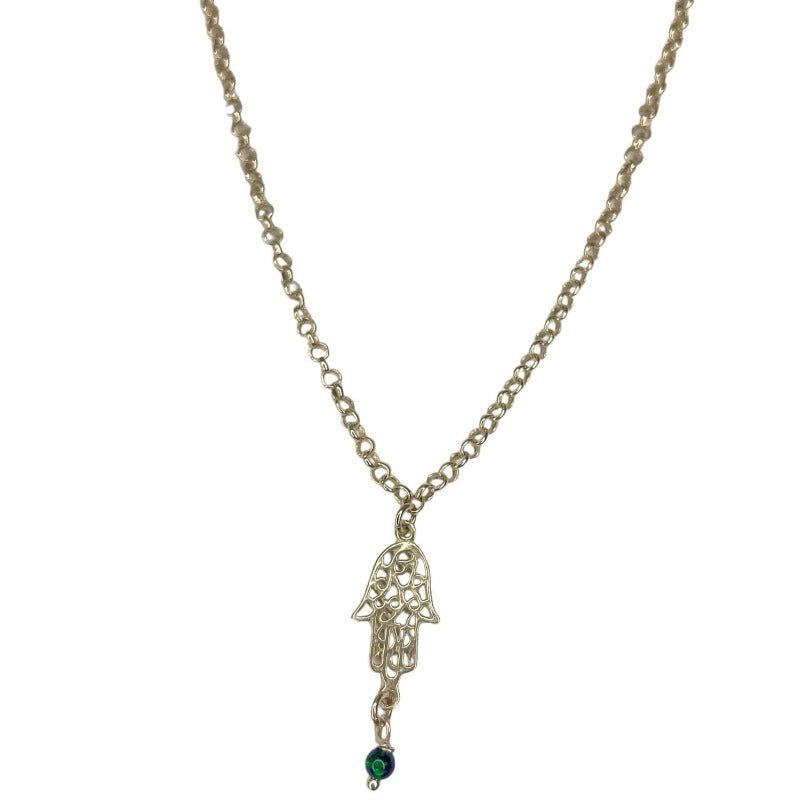 שרשרת חמסה גרין - SAPIRZ Jewelry