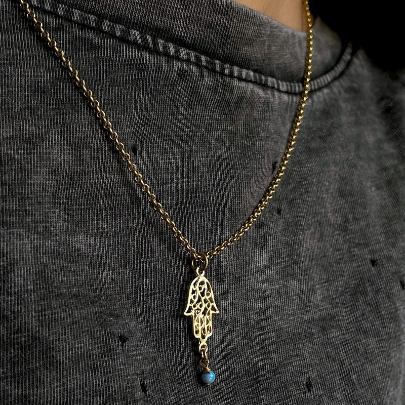 שרשרת חמסה מעוטרת - SAPIRZ Jewelry