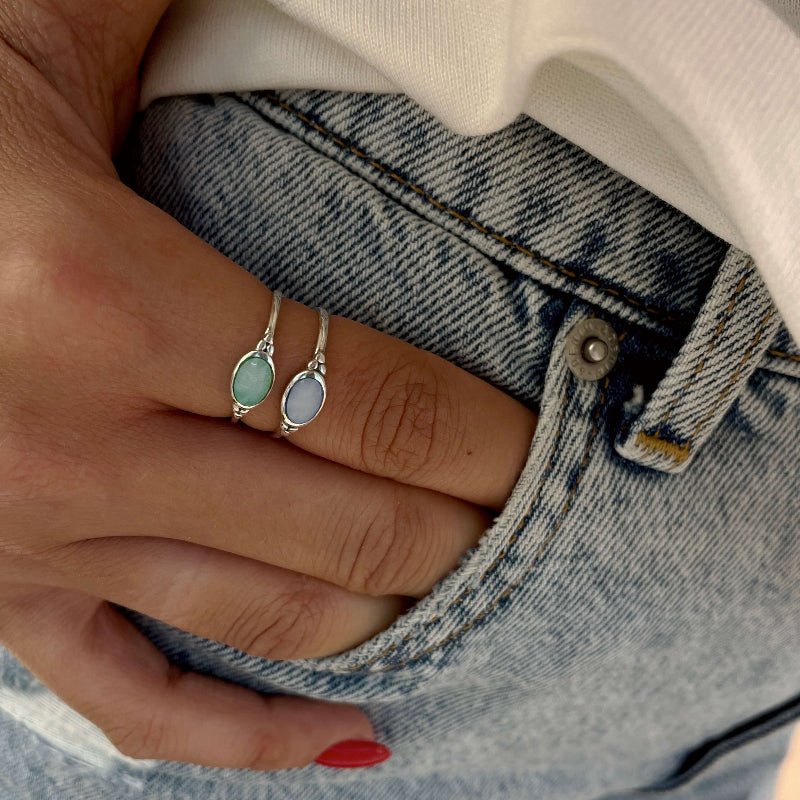טבעת מריל תכלת - SAPIRZ Jewelry