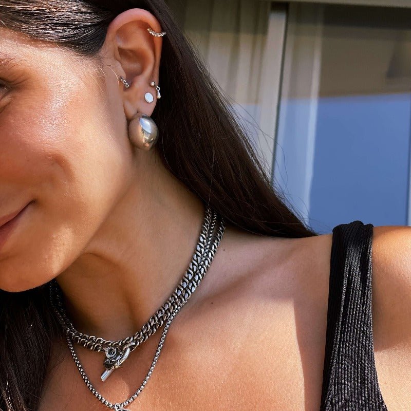 עגילי ירח - SAPIRZ Jewelry