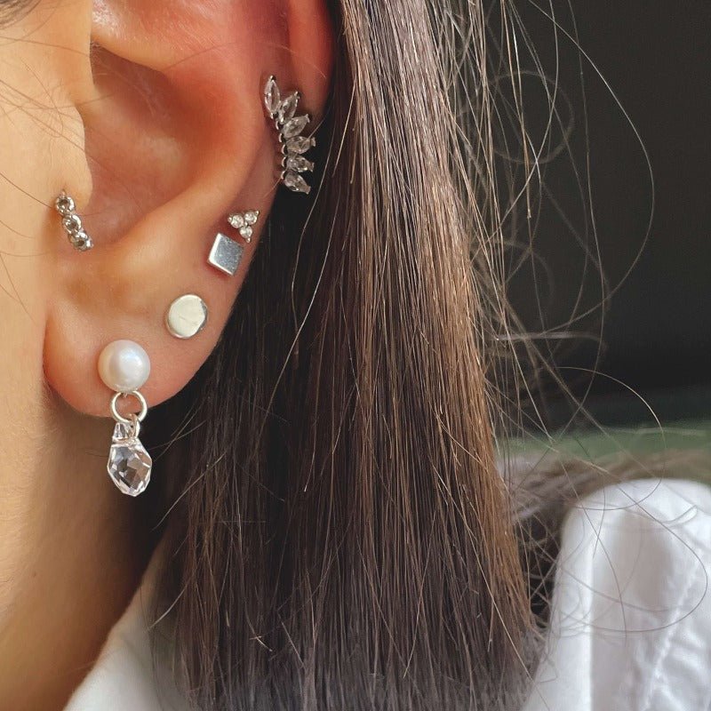 עגילי מרובע - SAPIRZ Jewelry