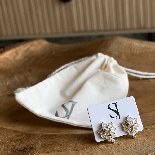 עגילי סהרה זהב - SAPIRZ Jewelry