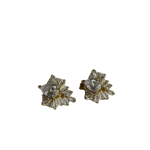 עגילי סהרה זהב - SAPIRZ Jewelry