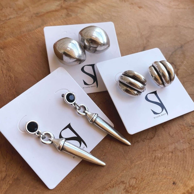 עגילי סטון - SAPIRZ Jewelry