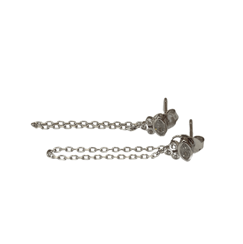עגילי וואיט - SAPIRZ Jewelry
