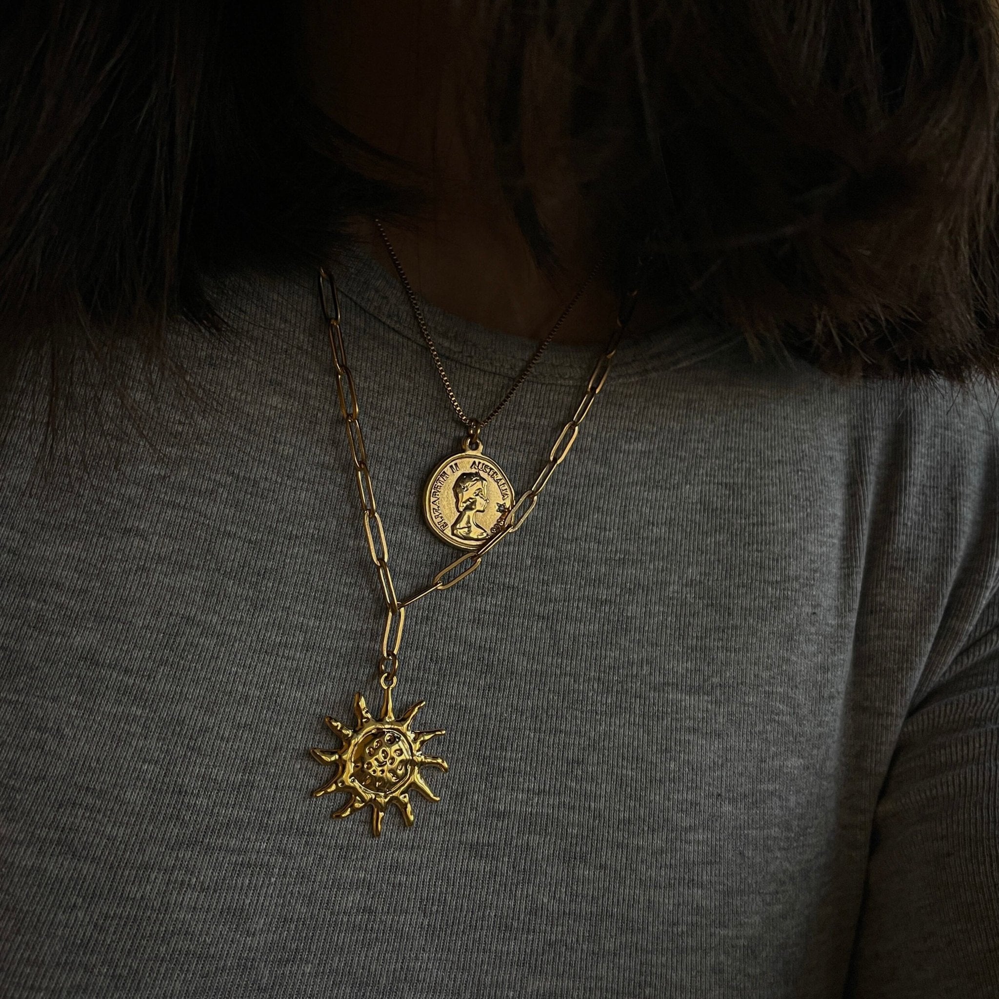 שרשרת מטבע אליזבת - SAPIRZ Jewelry