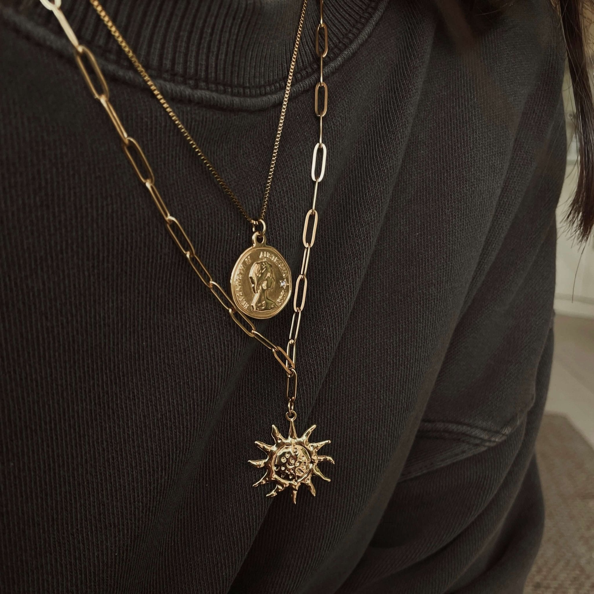 שרשרת מטבע אליזבת - SAPIRZ Jewelry