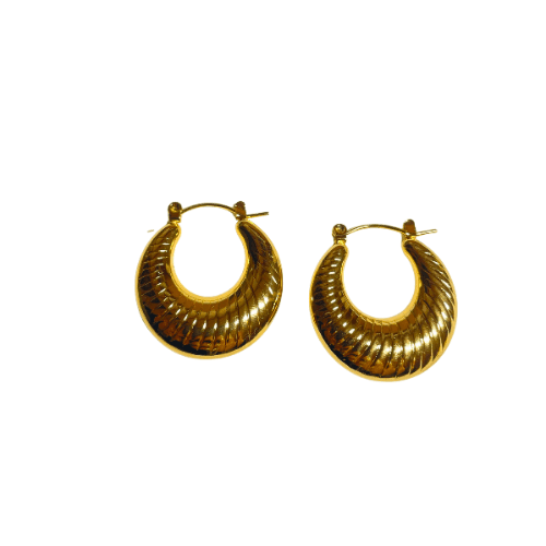 עגילי קליאופטרה זהב - SAPIRZ Jewelry