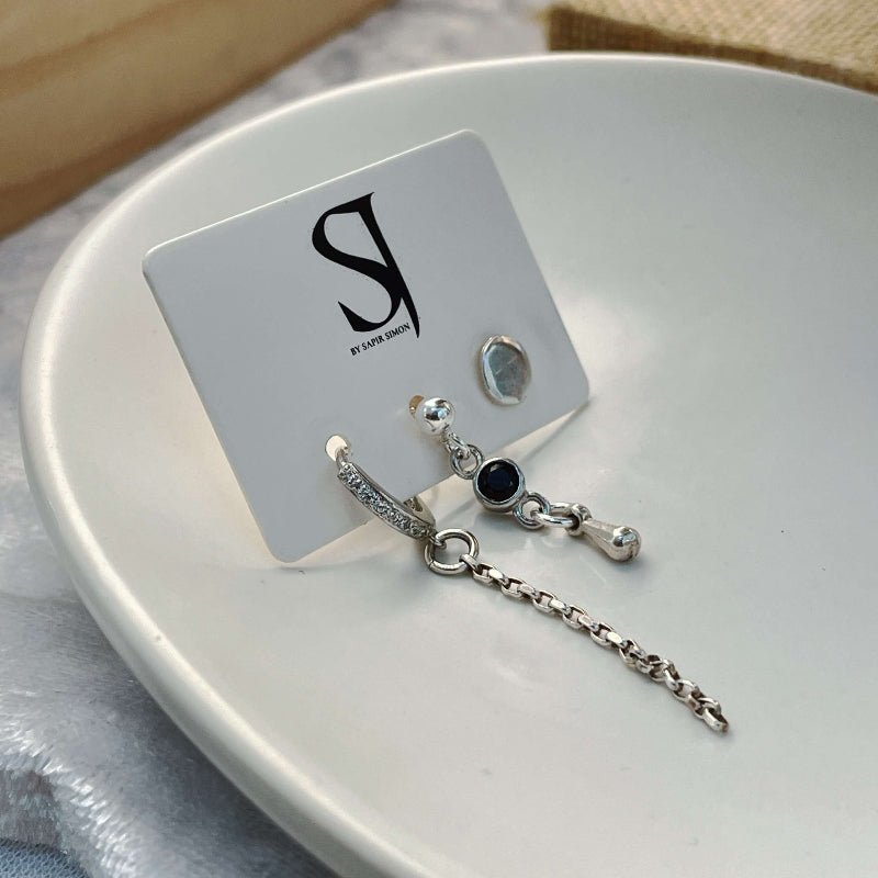 סט עגילי נלי - SAPIRZ Jewelry