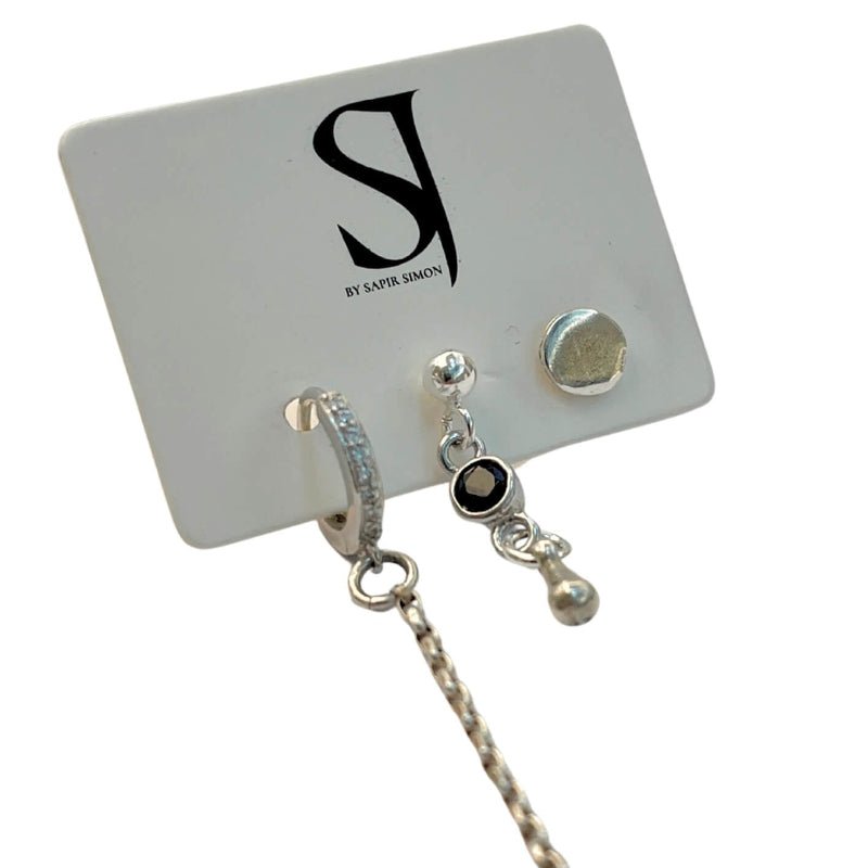 סט עגילי נלי - SAPIRZ Jewelry
